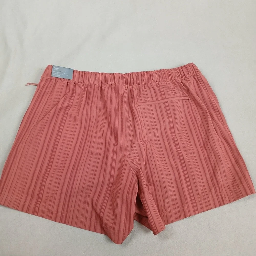 VRST Mens 5 Inch Resort Short Desert Rust Calm Stripe Slim‎ Fit XL MAX2004645P